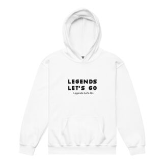 Hoodie Legends Let's Go - black text