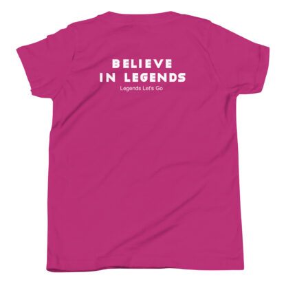 Short Sleeve T-Shirt Believe in Legends - white text - Image 6