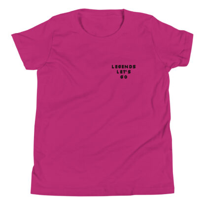 Short Sleeve T-Shirt Legends Never Die - black text - Image 3