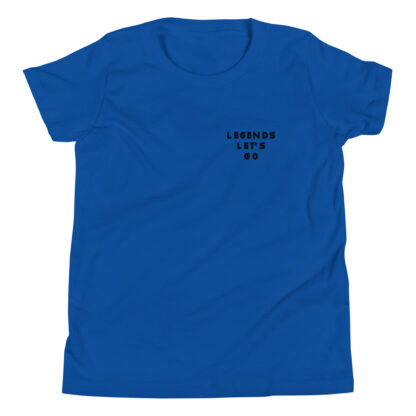 Short Sleeve T-Shirt Believe in Legends - black text - Image 2