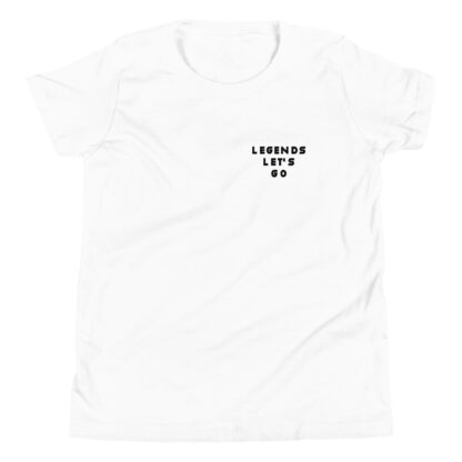 Short Sleeve T-Shirt Legends Never Die - black text - Image 5
